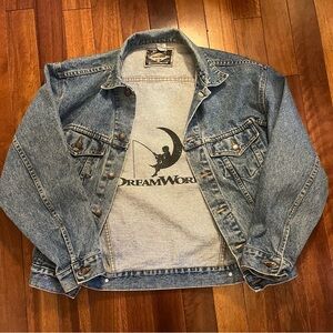 Vintage Dreamworks Studio Crew Denim Jacket 90s Small Haleman Jeanswear